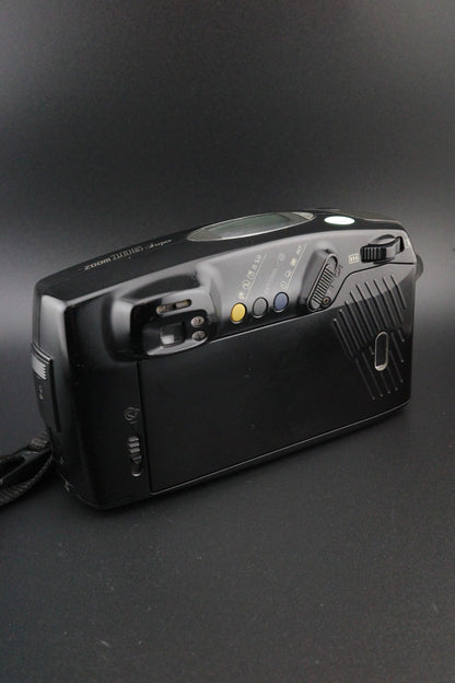 Pentax Zoom 105 Vintage 35mm Film Camera + Batteries - Film Tested & Working