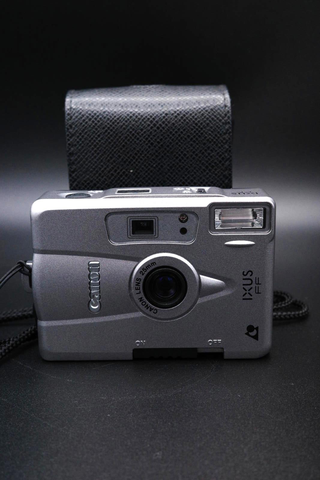 Vintage Canon IXUS FF Compact Camera & Case - Excellent Condition Fully Working