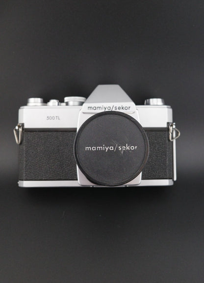 Mamiya/Sekor 500TL 35mm Film Camera +  50mm f/2 Lens Winds, Fires, Faulty Meter
