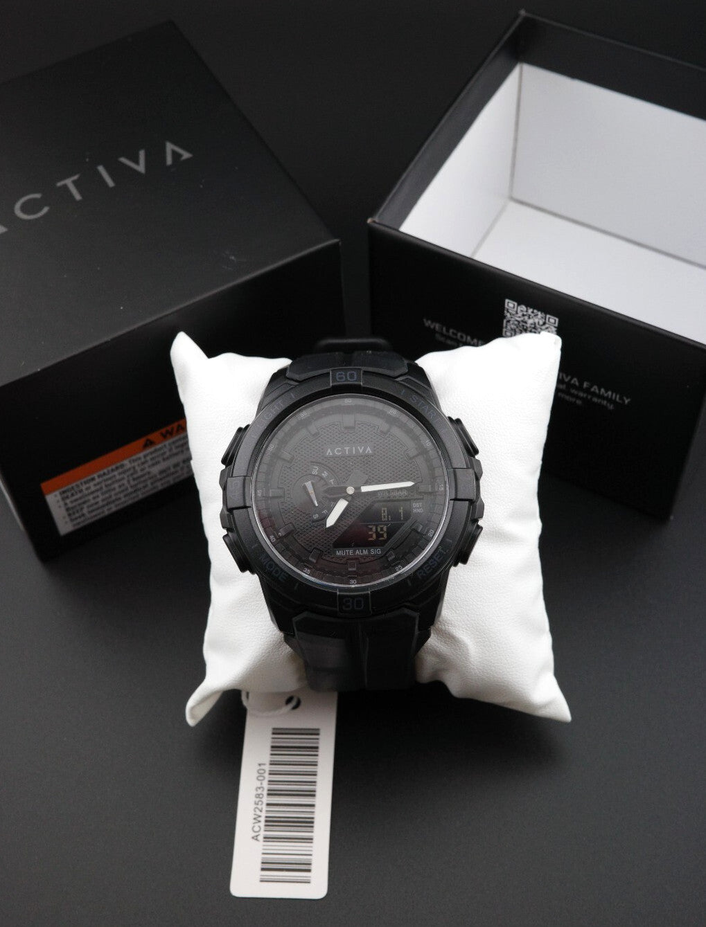 Activa X Invicta Spry ACW2583-001 Men's Digital Watch 53mm Black - New & Boxed
