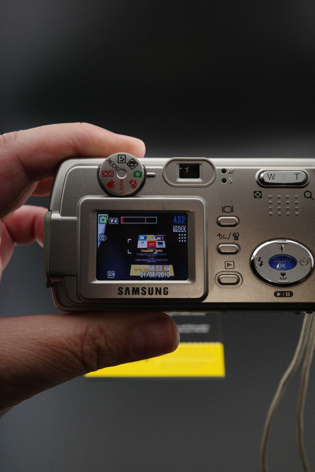 Samsung Digimax 430 Vintage Y2K 4.0MP Digital Camera, Card & Batteries - Working