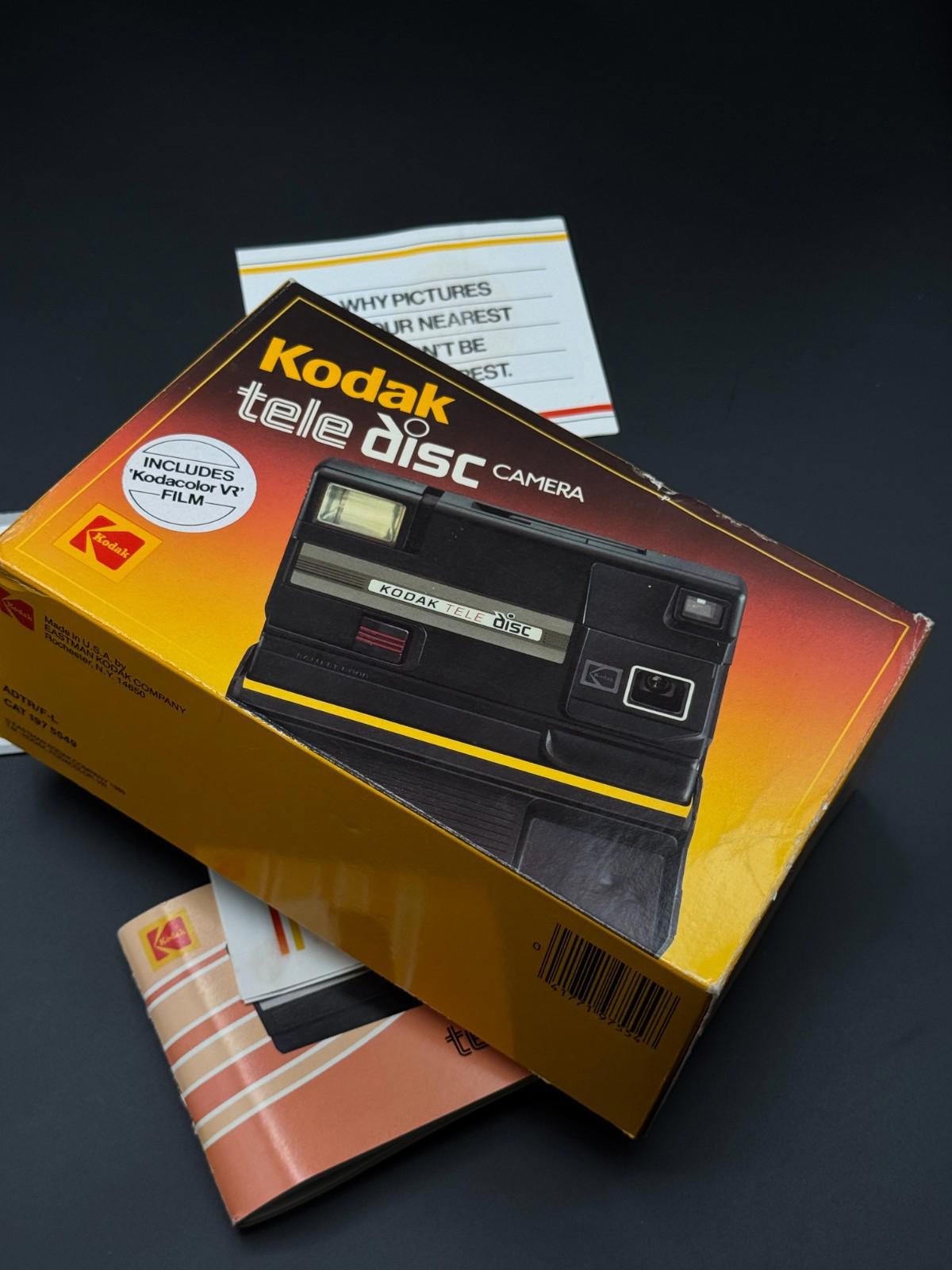 Vintage 1980's Kodak Tele Disc Camera - Boxed & Fully Working With Instructions
