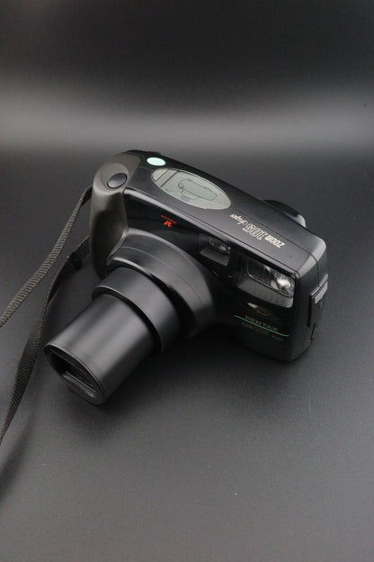 Pentax Zoom 105 Vintage 35mm Film Camera + Batteries - Film Tested & Working