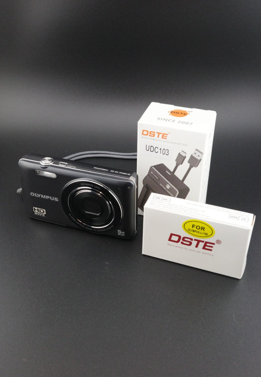 Olympus VG-120 14MP CCD Digital Camera + New Battery / Charger Tested & Working