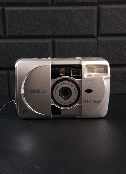 Minolta Vectis 260 IX-Date Vintage 1990's APS Film Camera - Tested & Working