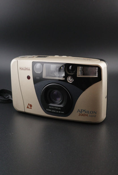 Halina APSilon Zoom 250AF Vintage 1990's APS Film Camera - Tested & Working