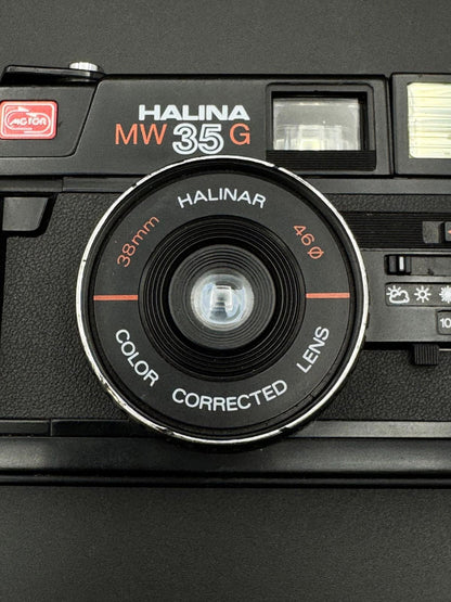 Halina MW 35AF 35mm Compact Film Camera With 38mm f3.8 Lens - Flash Not Working