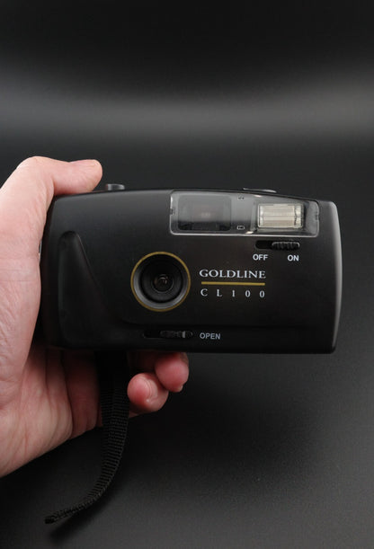 Vintage Goldline CL100 35mm Film Camera Point & Shoot - Boxed, Tested & Working