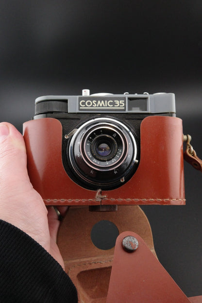 Cosmic 35 Vintage 35mm Film Camera + Original Case Faulty Spares Repair Display
