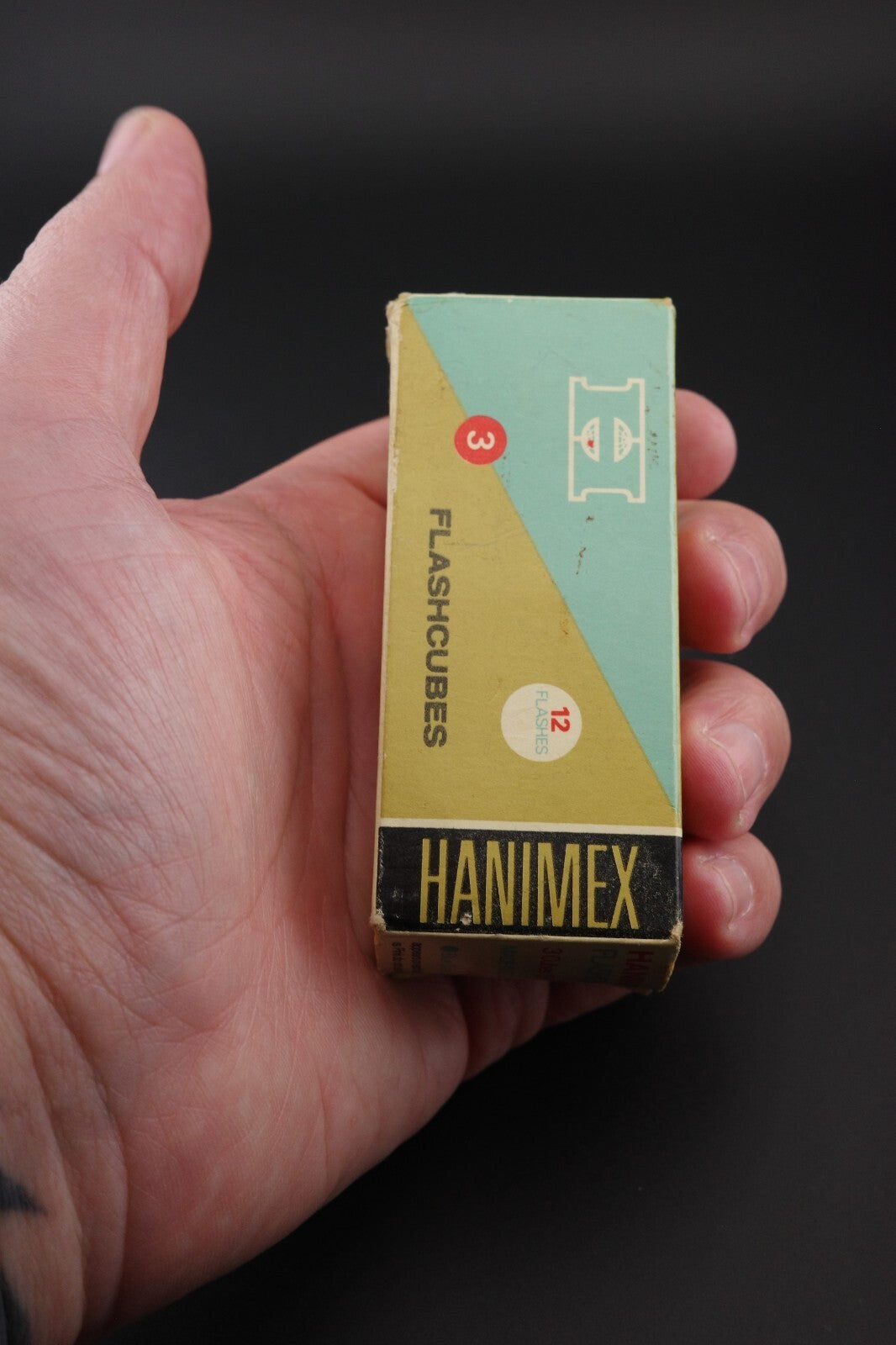 Vintage Hanimex Camera Flashcubes - 3 Cubes - 12 Flashes - Boxed & Sealed