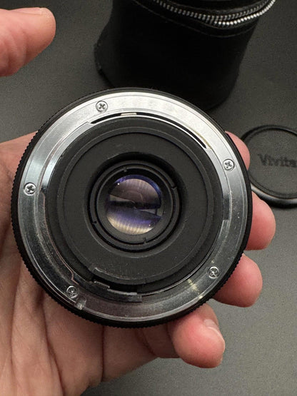 Vivitar MC Wide Angle 28mm f2.8 Vintage Lens PK Tested Clean Glass + Case - VGC