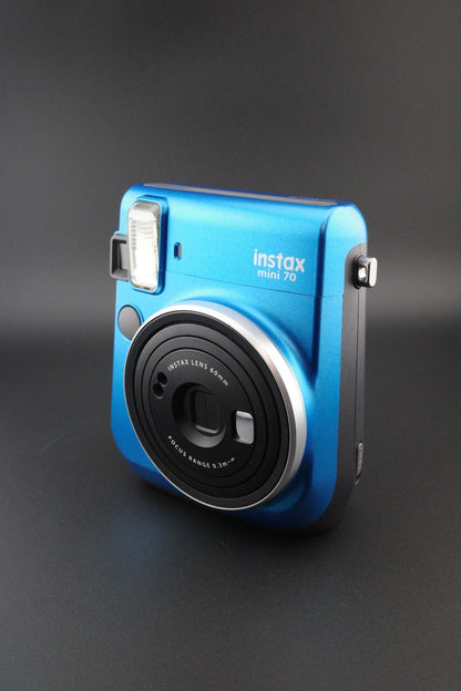 Fujifilm Instax Mini 70 Island Blue Instant Film Camera + Case, Batteries & Film