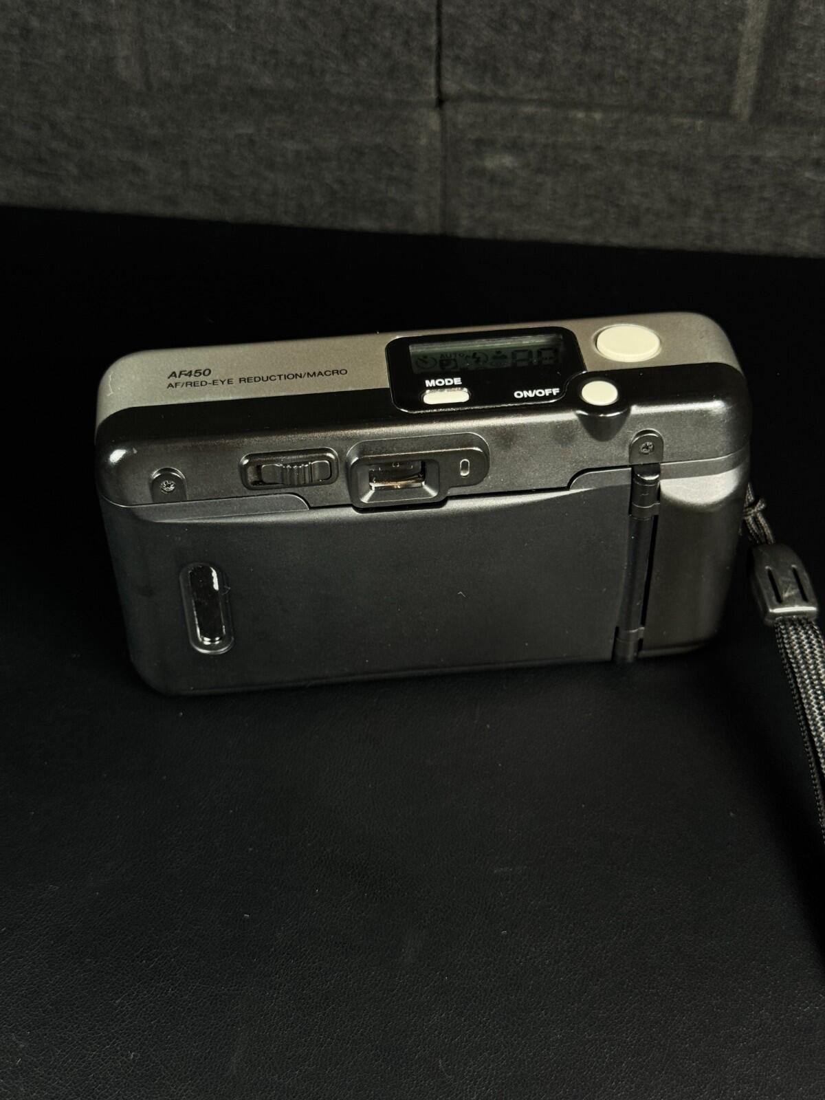 Working Vivitar AF450 Compact 35mm Film Camera 28mm Macro Lens Panorama