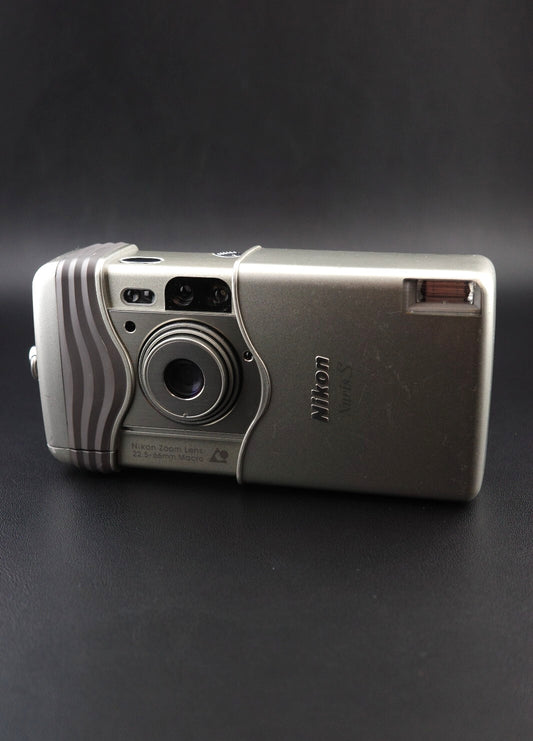 Nikon Nuvis S Vintage 1990's APS Film Point and Shoot Camera - Tested & Working