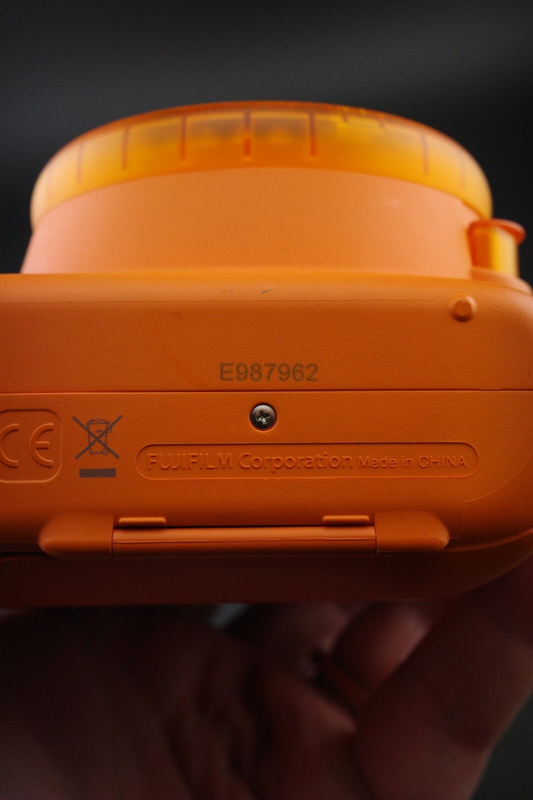 RARE Fujifilm Instax Mini 9 Orange Instant Film Camera - Tested & Fully Working
