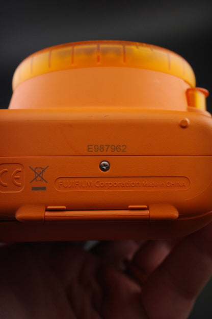 RARE Fujifilm Instax Mini 9 Orange Instant Film Camera - Tested & Fully Working