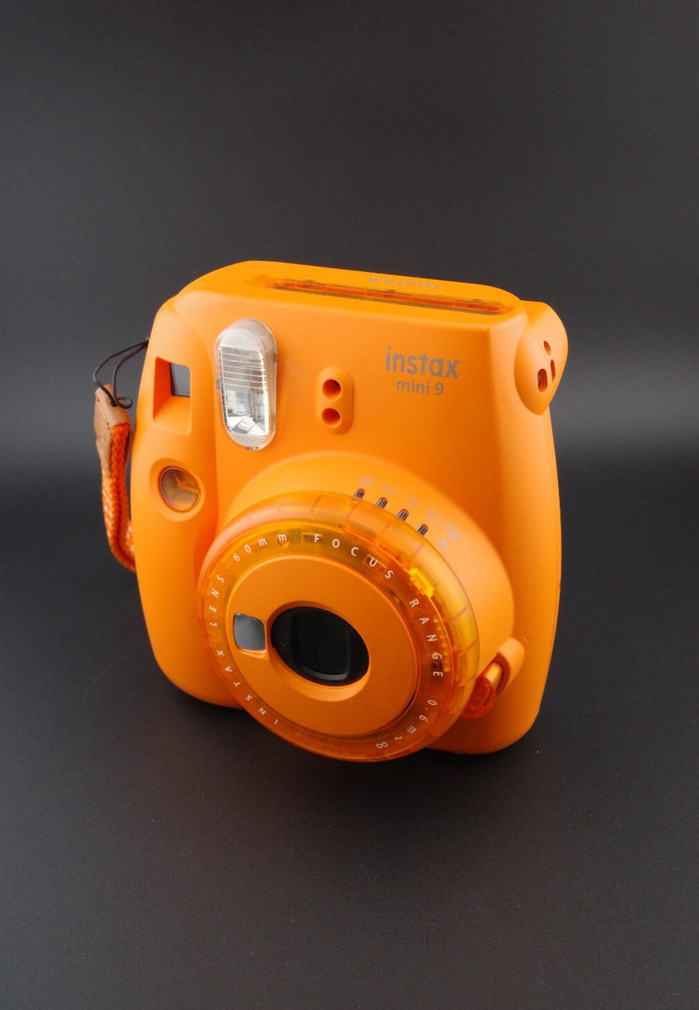 RARE Fujifilm Instax Mini 9 Orange Instant Film Camera - Tested & Fully Working
