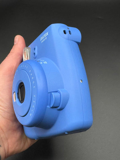 Boxed Fujifilm Instax Mini 9 Instant Camera Cobalt Blue + Film & Batteries
