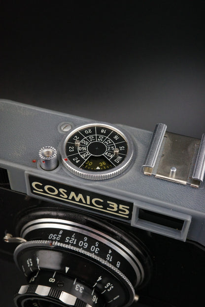 Cosmic 35 Vintage 35mm Film Camera + Original Case Faulty Spares Repair Display
