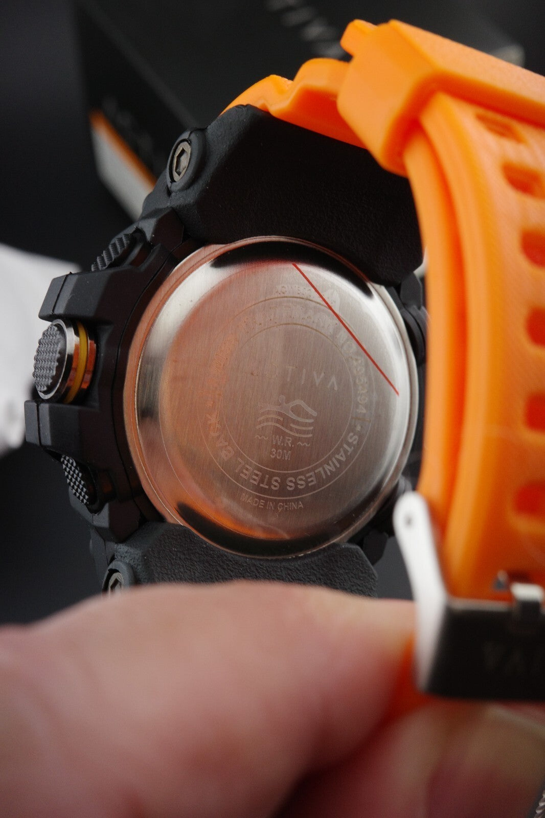 Brand New Activa X Invicta ACW8020-005 Men's Digital Watch 56mm Orange & Black