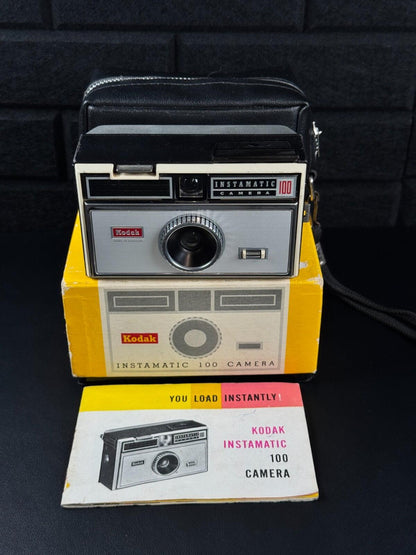 Boxed Kodak Instamatic 100 Vintage 1960's Compact 126 Film Camera - Not Working