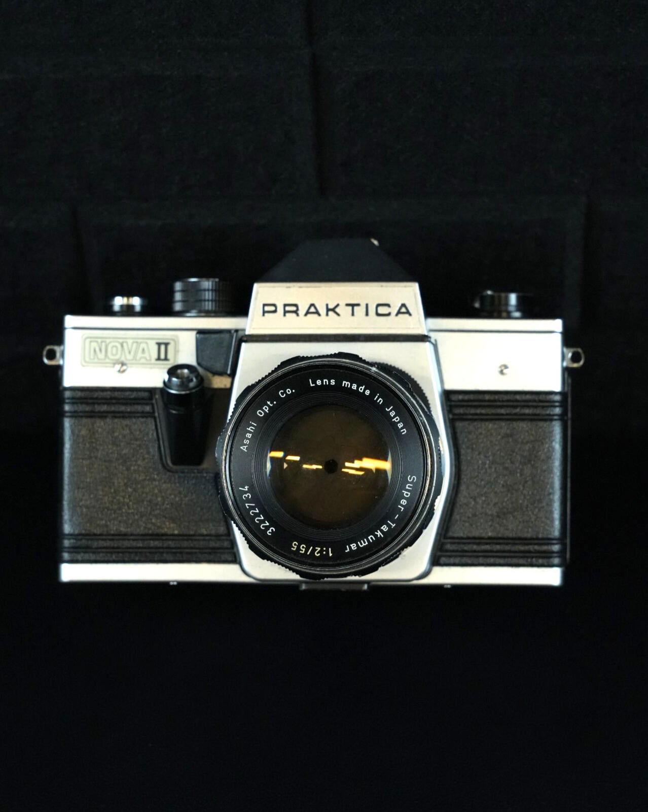 Praktica Nova II Vintage 1960's 35mm Film Camera + 55mm F2 Lens - Fully Working