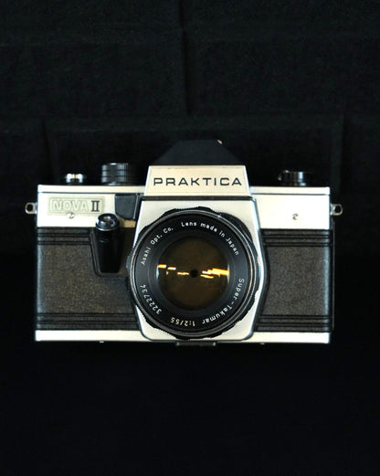 Praktica Nova II Vintage 1960's 35mm Film Camera + 55mm F2 Lens - Fully Working