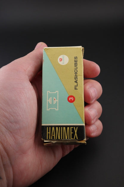 Vintage Hanimex Camera Flashcubes - 3 Cubes - 12 Flashes - Boxed & Sealed