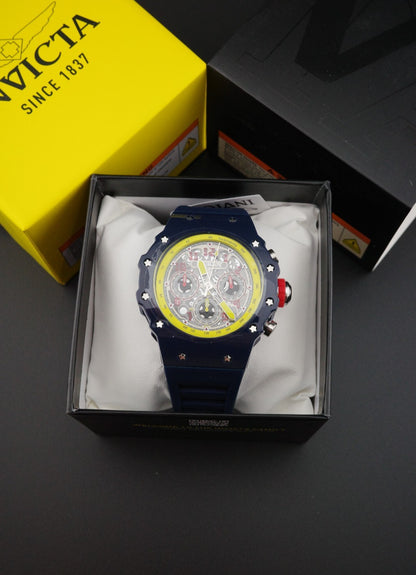 Invicta Racing Vaulthan 69661 Men’s Watch 44mm Dark Blue - Brand New & Boxed