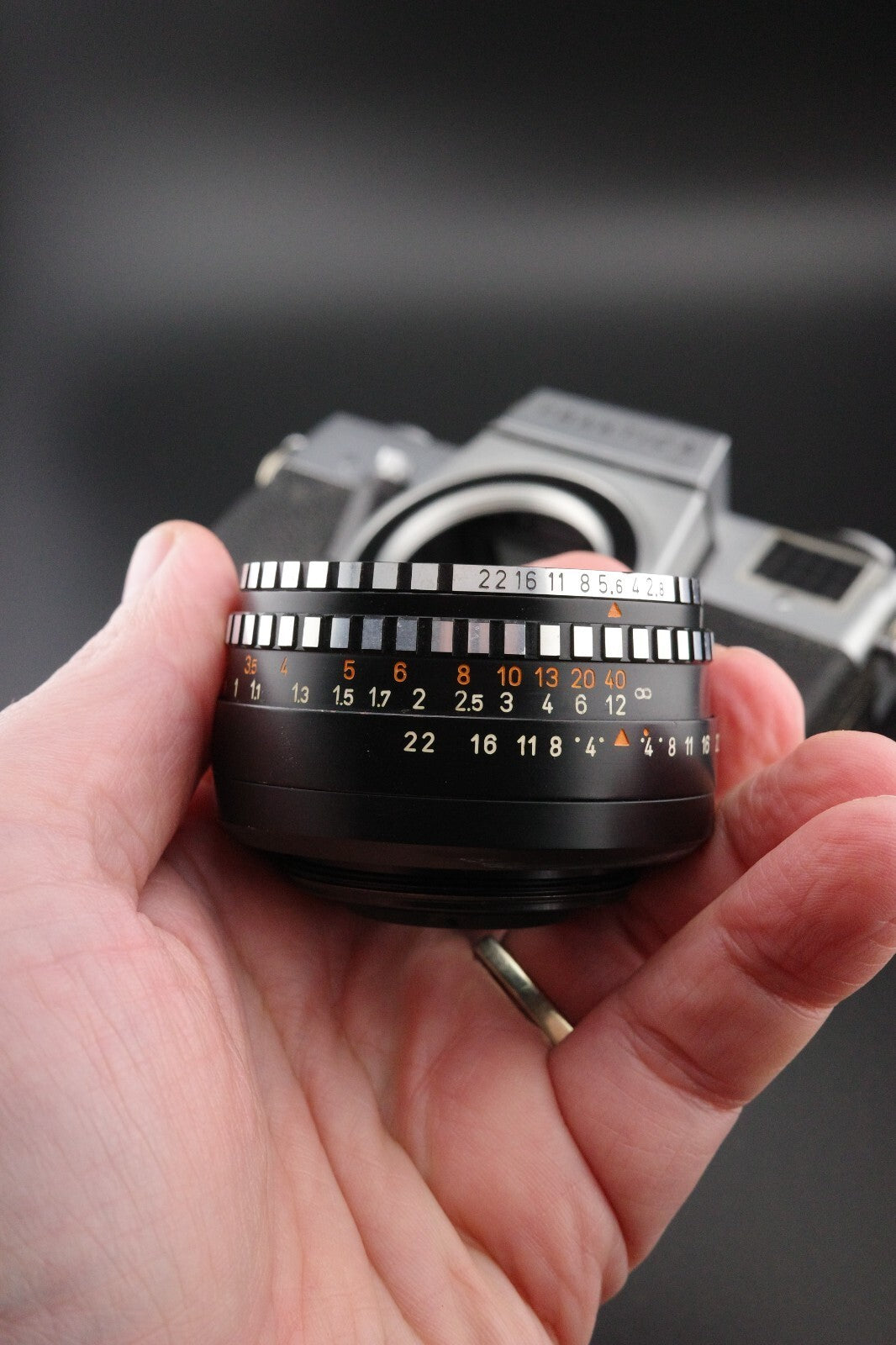 Praktica LB2 35mm SLR + Meyer Domiplan 50mm f2.8 M42 Film Film Tested & Working