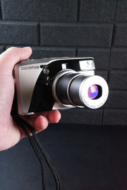Olympus SuperZoom 115 Vintage 1990's Compact 35mm Film Camera Tested & Working