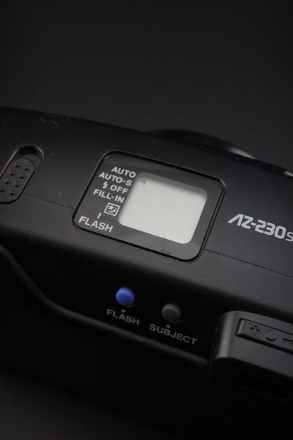Olympus AZ-230 Superzoom 35mm Film Camera 38-90mm Autofocus - Tested & Working