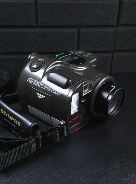 Olympus AZ-330 Superzoom Vintage 1990's 35mm Camera + Batteries - Working VGC