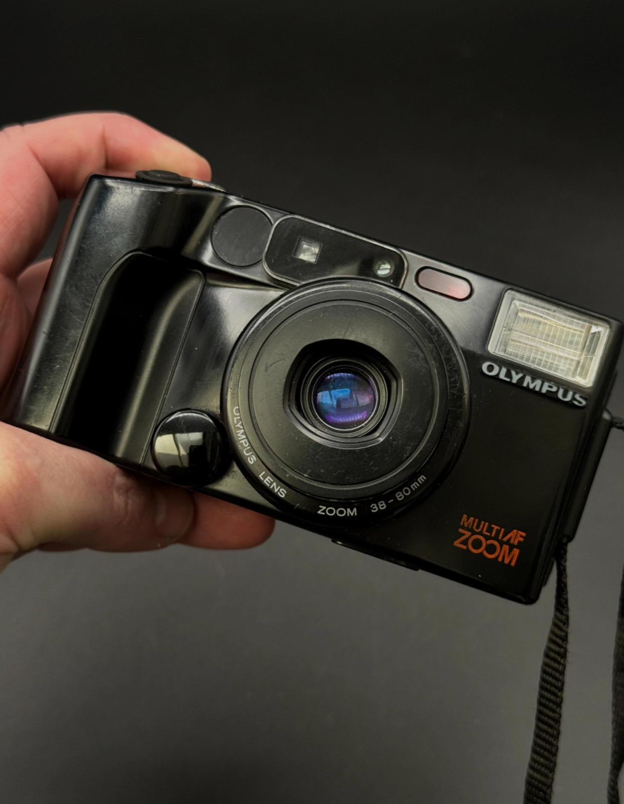Vintage Olympus Multi-AF Zoom 38-80mm 35mm Film Camera - Read Details (K121)