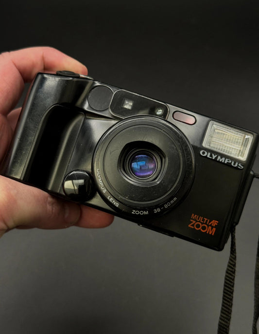 Vintage Olympus Multi-AF Zoom 38-80mm 35mm Film Camera - Read Details (K121)