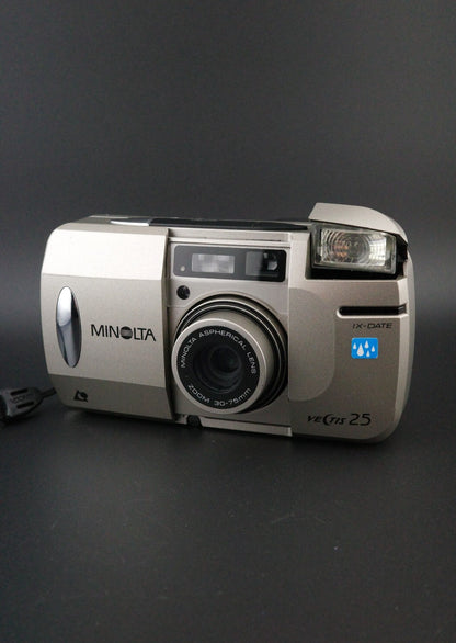 Minolta Vectis 25 APS Film Camera 30-75mm Zoom Tested & Working - Vintage 1990's