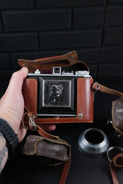 Olympus Six D.Zuiko 75mm f/3.5 6x6 Folding Film Camera Tested & Working