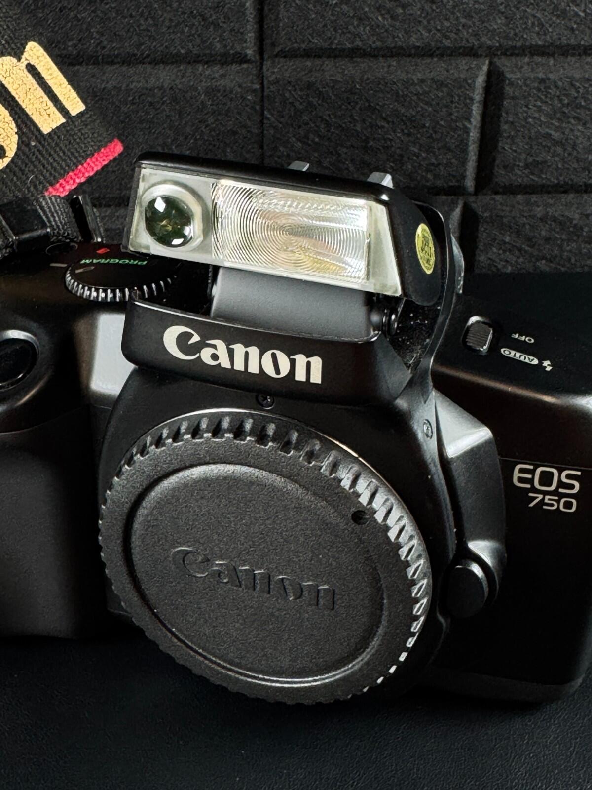 Canon EOS 750 Vintage 1980's 35mm SLR Film Camera Body Only - Tested & Working