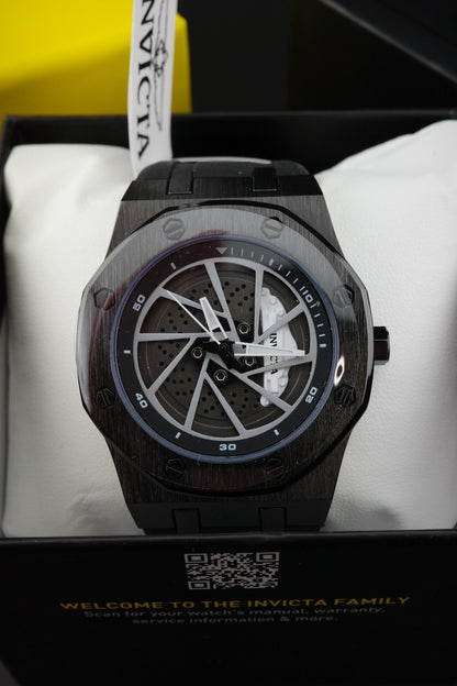 Invicta Speedway Rim 69489 Men's Racing 42mm Black Quartz Watch Brand New Boxed