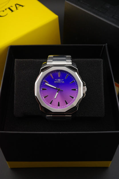 New & Boxed Invicta Speedway Dominus 50981 Men’s Watch 42mm Steel - Purple Dial