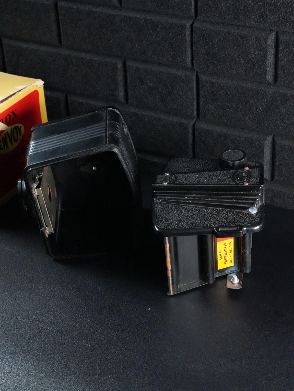 Ensign Envoy Vintage 1950's Box Camera & Original Box - Faulty, Display | Repair