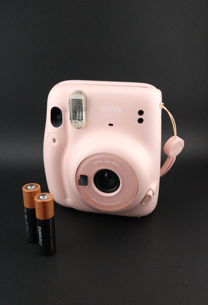 Fujifilm Instax Mini 11 Blush Pink Instant Film Camera - Film Tested & Working