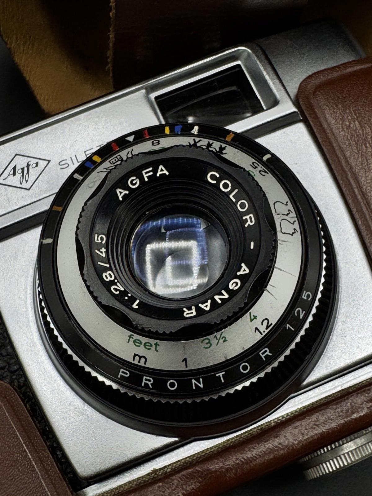 Vintage AGFA Silette 1 35mm Film Camera With Leather Case - Untested