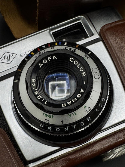 Vintage AGFA Silette 1 35mm Film Camera With Leather Case - Untested