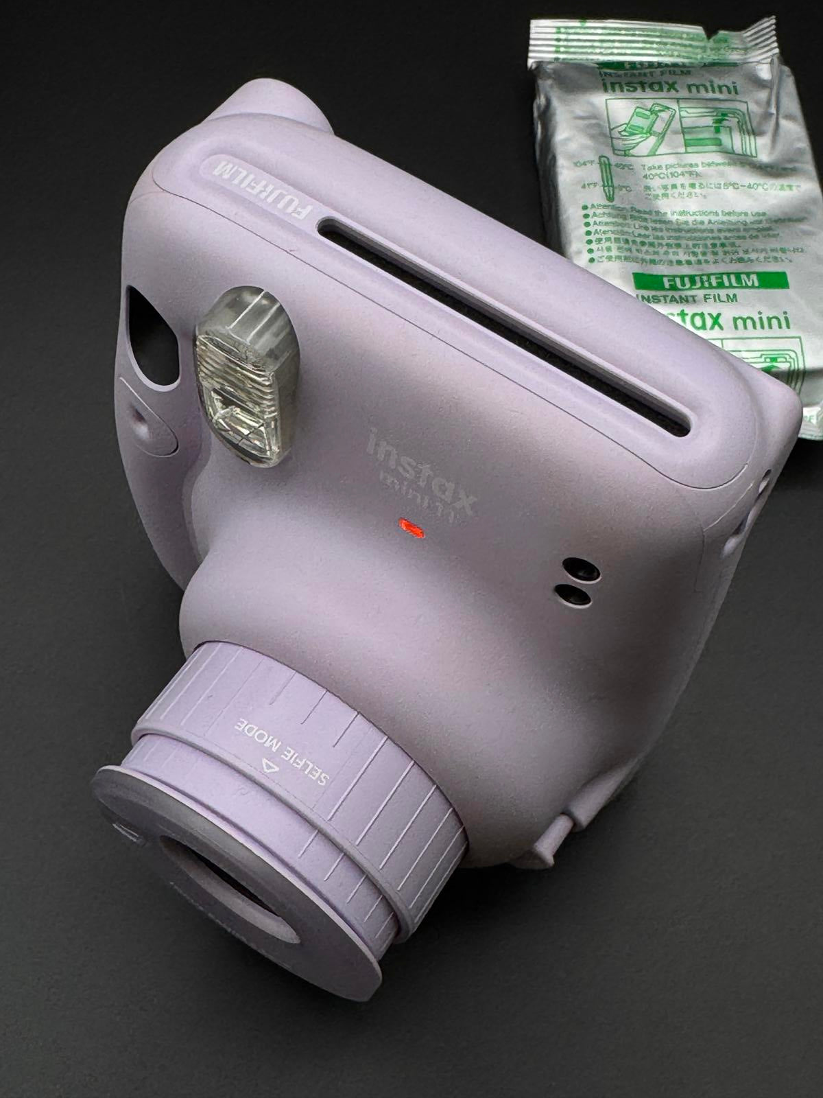 Boxed Fujifilm Instax Mini 11 Lilac Instant Camera + Film & Batteries - Working