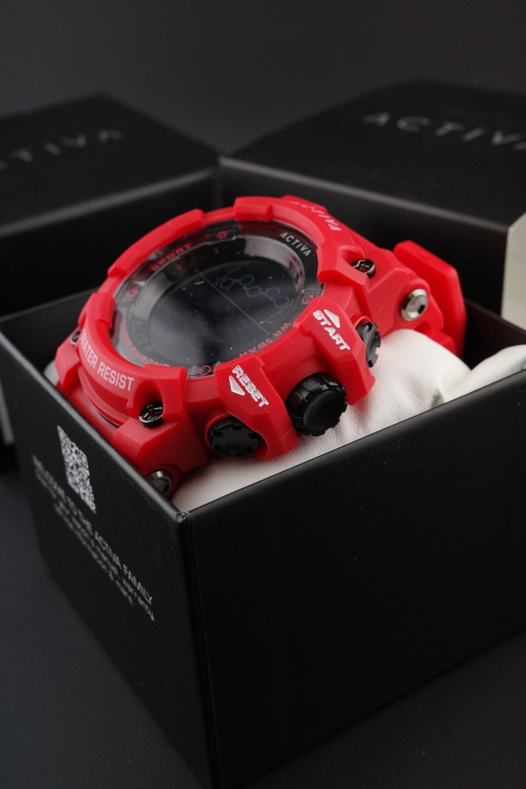 Brand New & Boxed Activa Digital ACW8082-032 Unisex Red Digital Watch 50mm