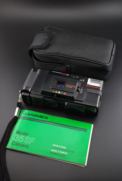 Hanimex 35 SF Vintage 1980's 35mm Film Point and Shoot Camera - Tested & Working