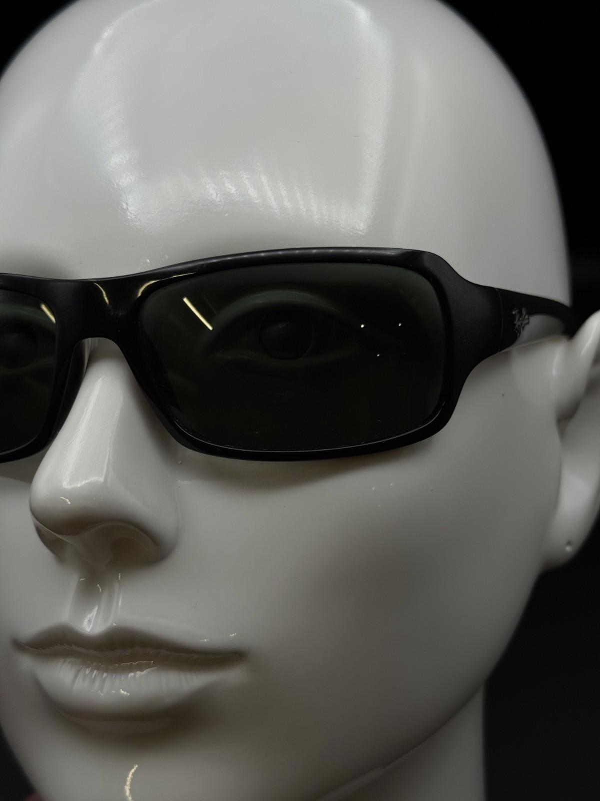 Ray Ban 4075 Men's Wraparound Sunglasses With G15 Glass Lenses