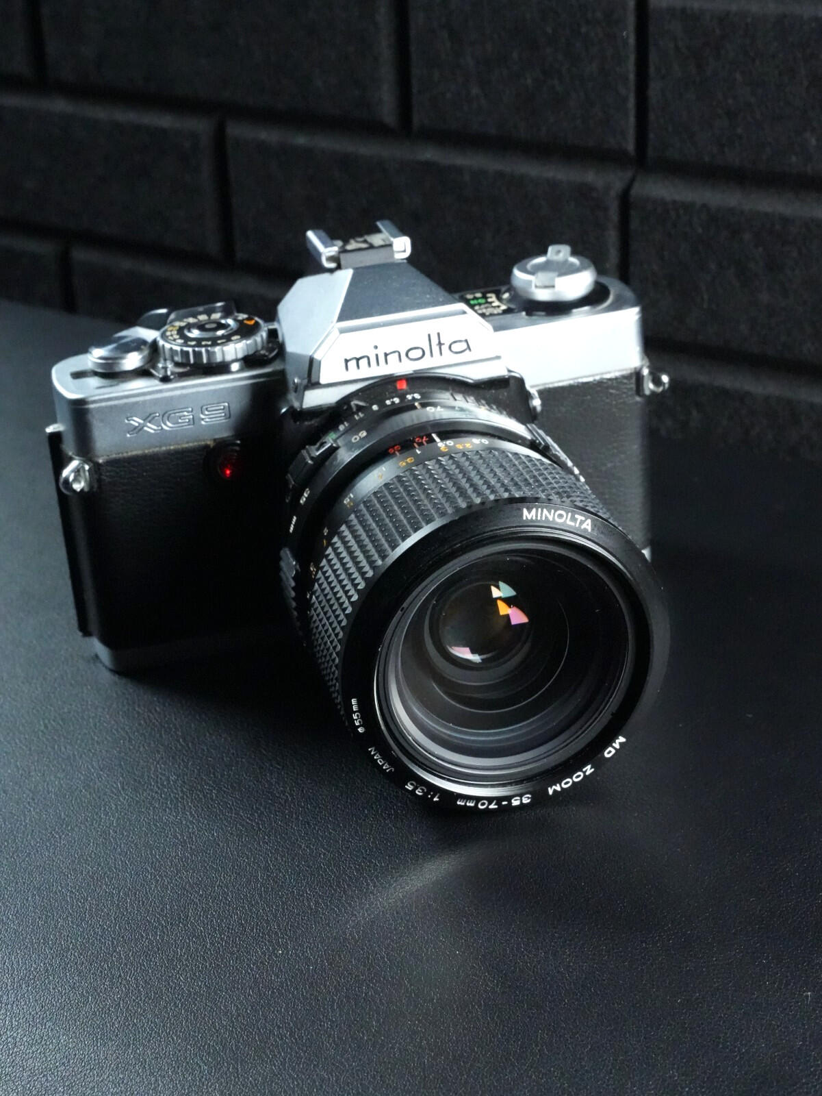Minolta XG 9 35mm Film Camera + 35-70mm F3.5 MD Zoom Lens - Faulty - Spares Y514