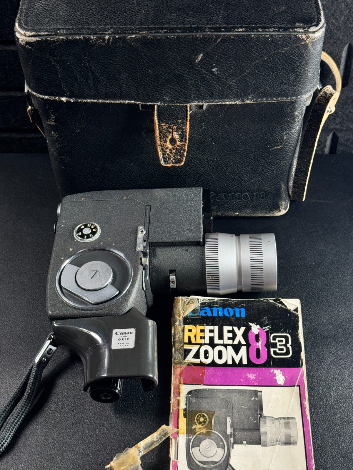 Canon Reflex Zoom 8-3 Vintage 1960's 8mm Cine Movie Camera - Tested & Working